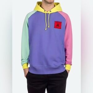 Teddy Fresh Colorblock Hoodie 2.0 Pullover Sweatshirt Unisex Size Large